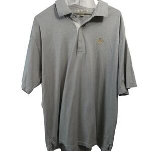 Peter Millar Men's Polo Striped XL Shirt Short Sleeved 100% Cotton